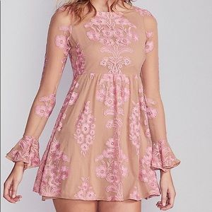 Free People Pink Temecula Mini Dress XS
